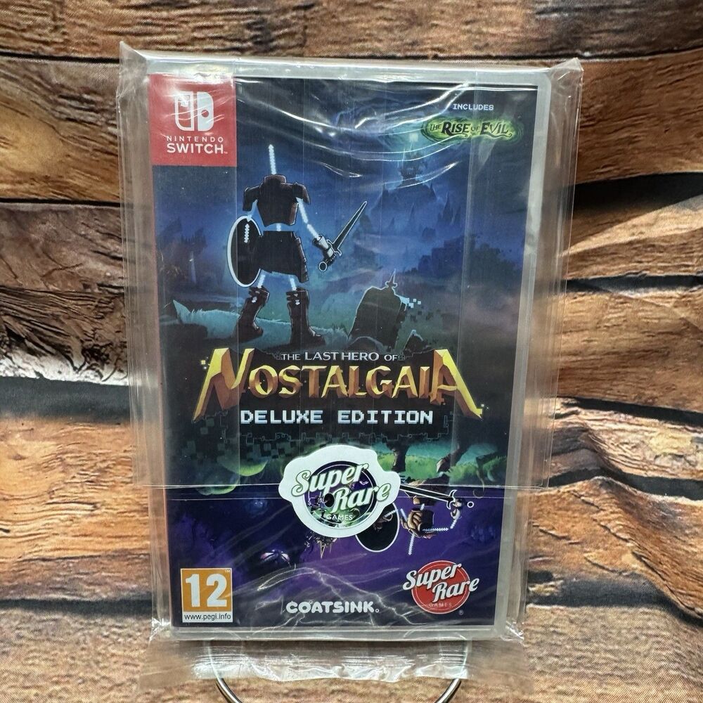 The Last Hero of Nostalgaia Deluxe Edition Nintendo Switch Sealed SRG 127 Cards